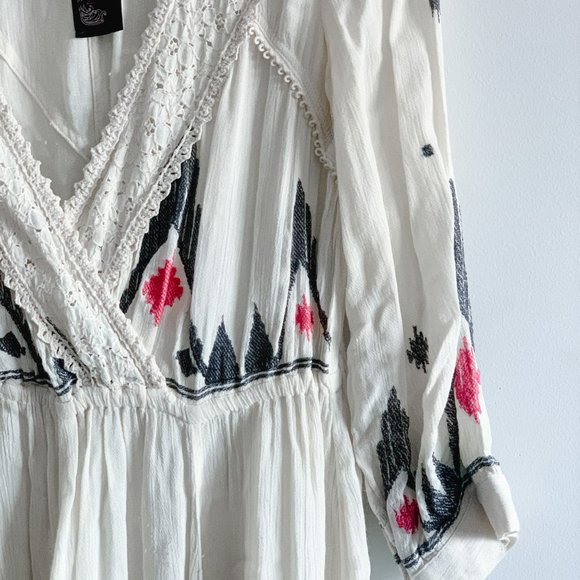 Free People New Romantics Embroidered Midi Dress - Picture 2 of 5